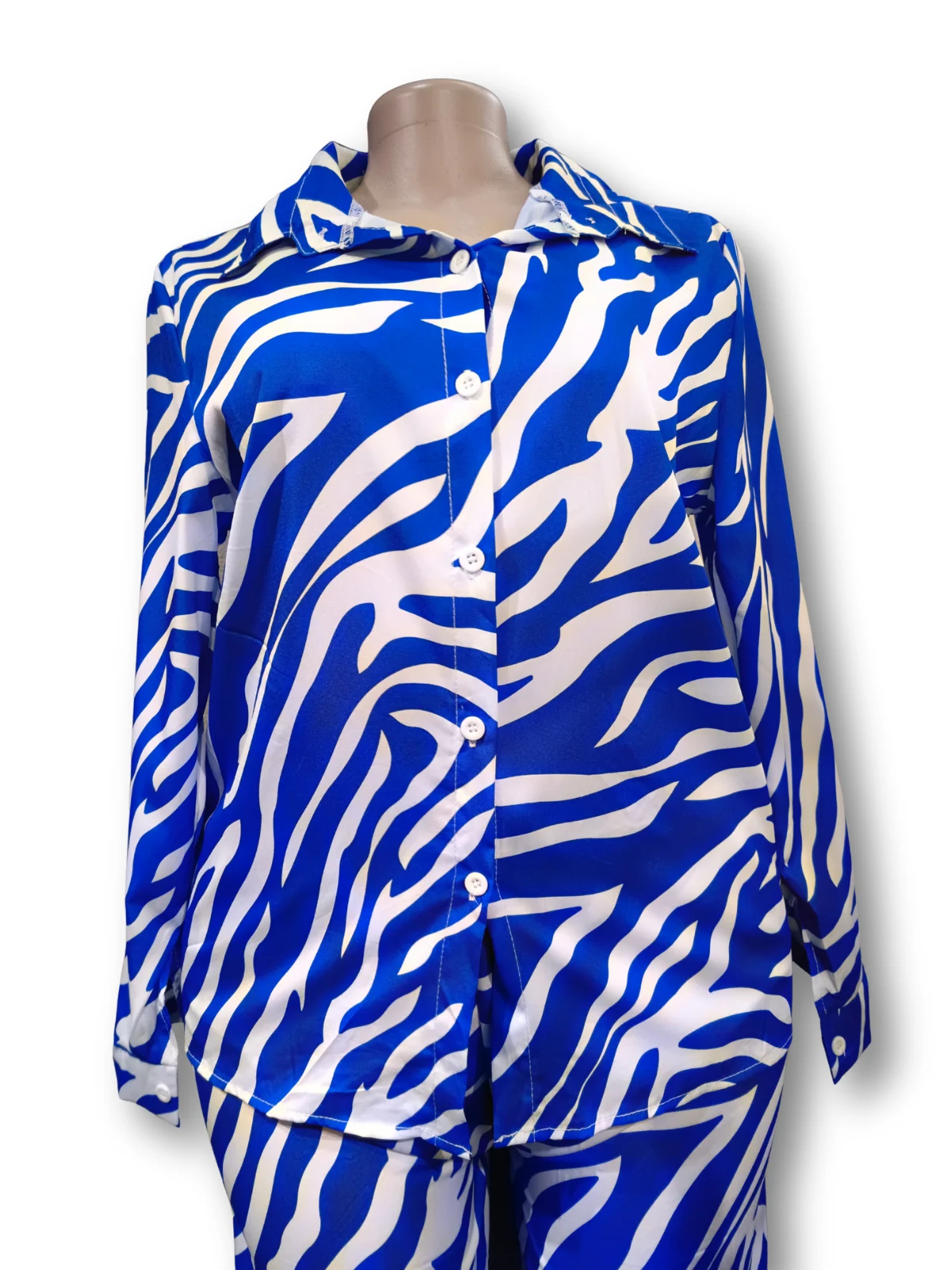 Zebra Pattern Pajama Set - Silk-Cotton sets available at theGirlyZone Kampala